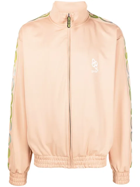 reflective logo-print sweatshirt