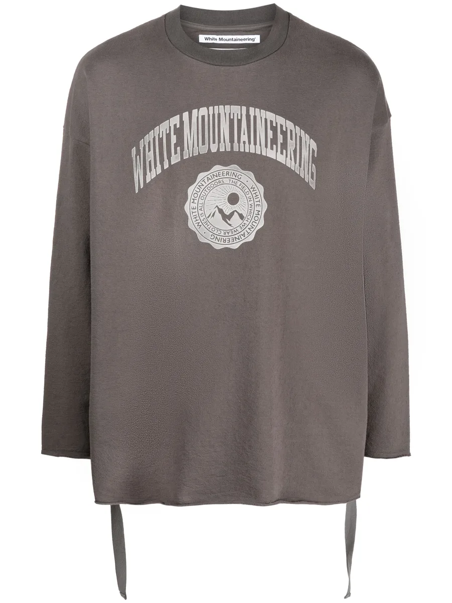 logo-print draped-strap sweatshirt 2