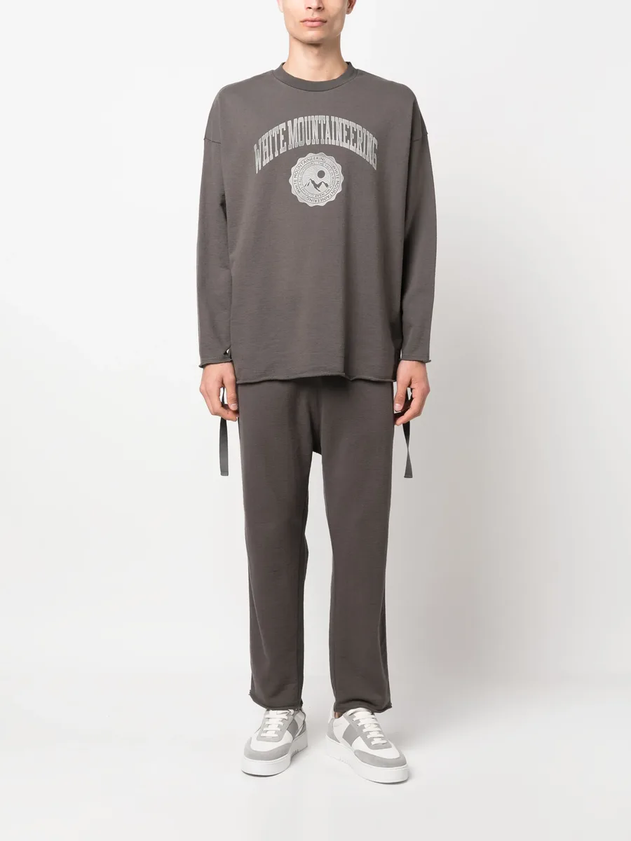logo-print draped-strap sweatshirt 3
