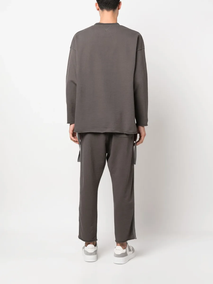 logo-print draped-strap sweatshirt 8