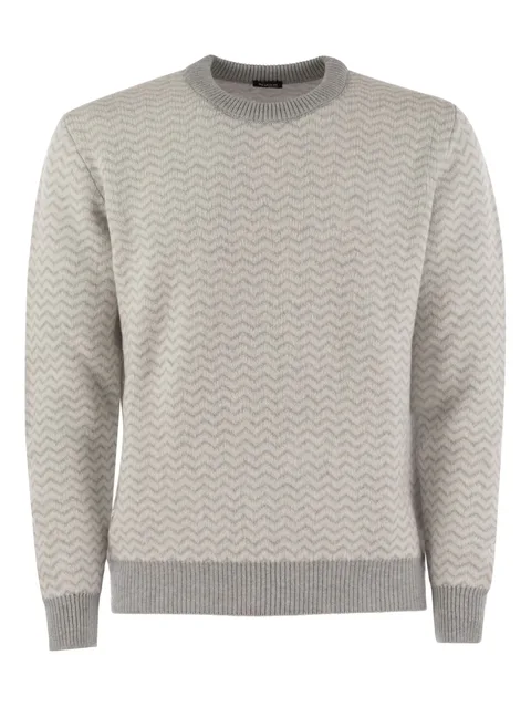 chevron ribbed sweater