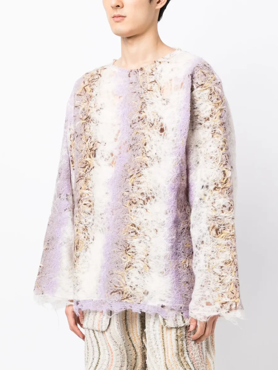 gradient-effect knitted jumper 6
