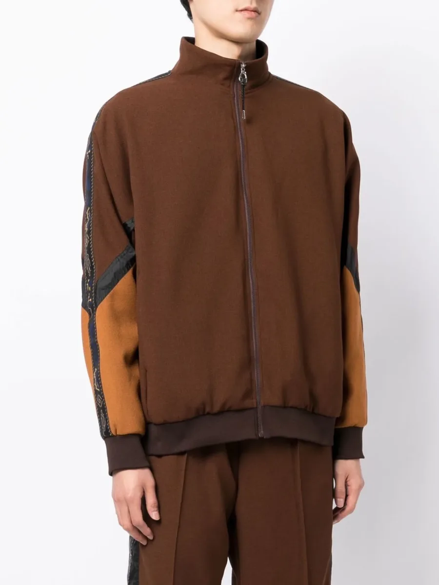 colour-block zipped sweater 6