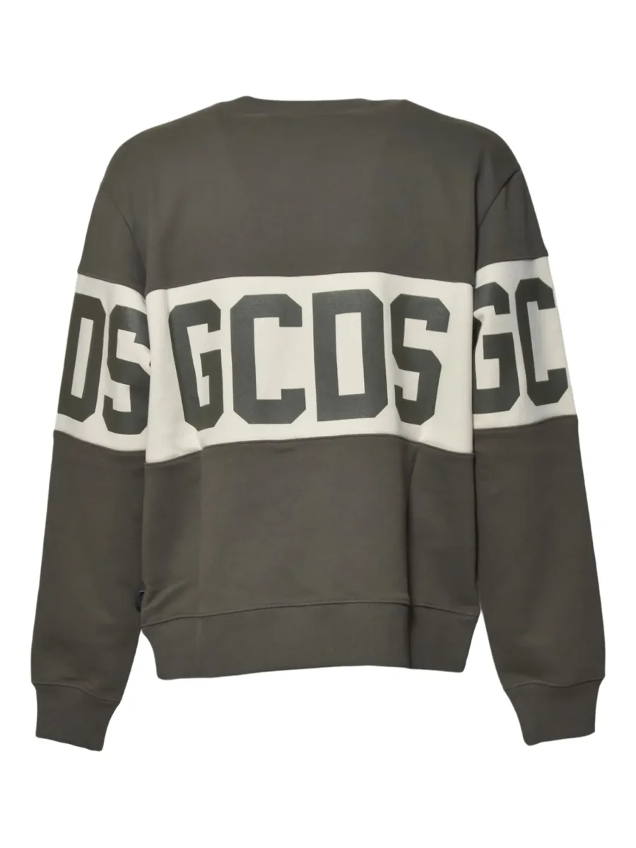 logo-print stripe sweatshirt 4