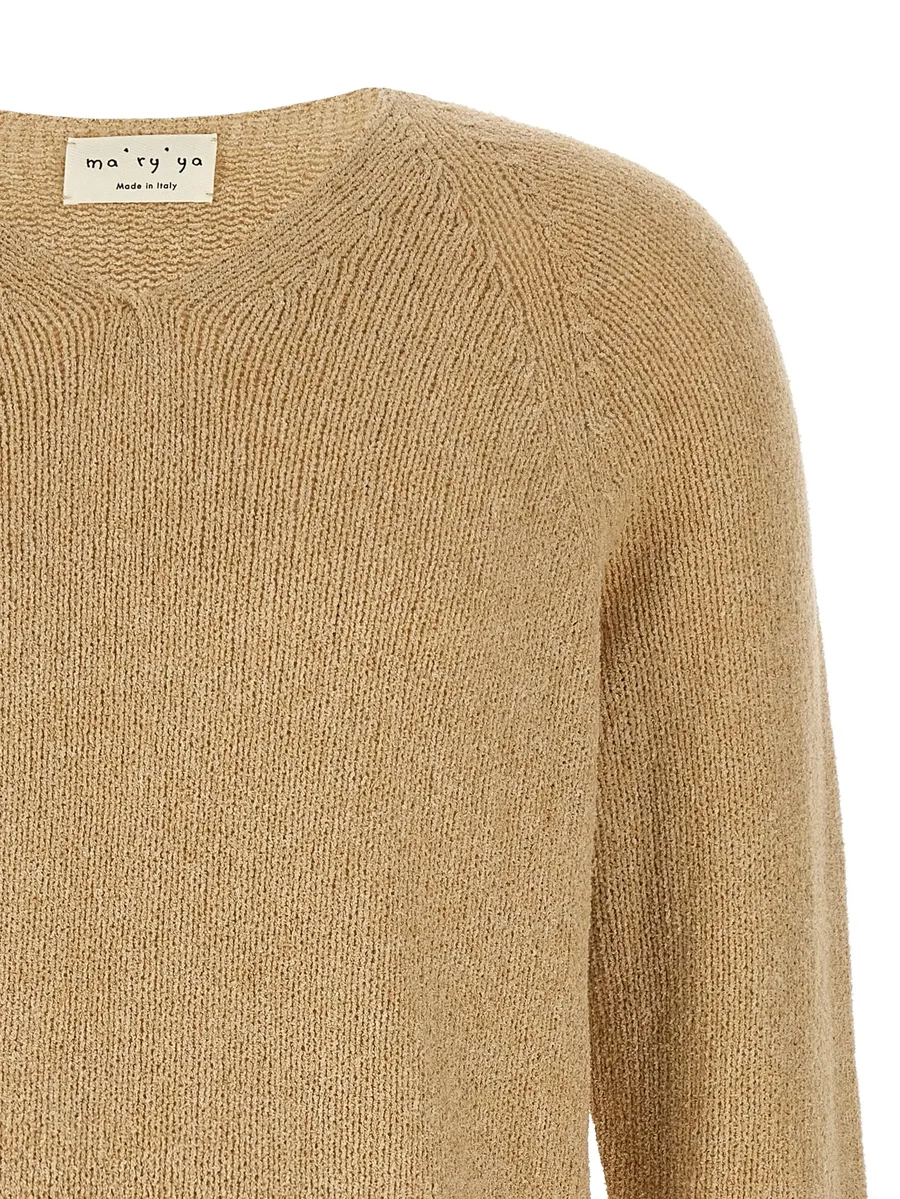 V-neck bouclé sweater 6