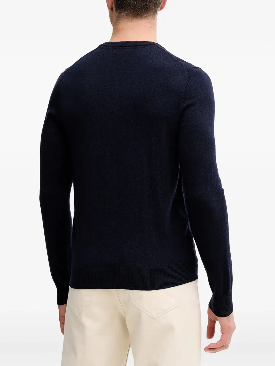 Daren logo-embroidered V-neck sweater 6