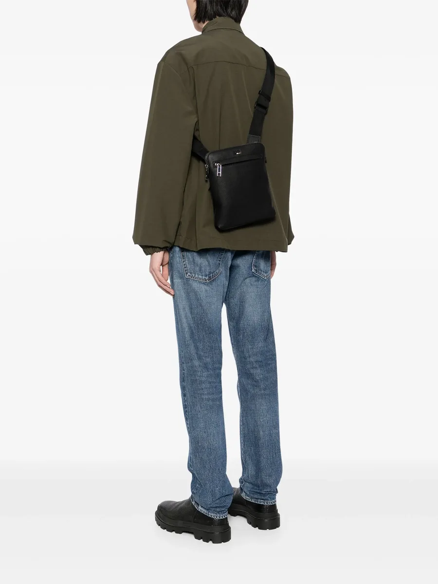 logo-debossed messenger bag 2