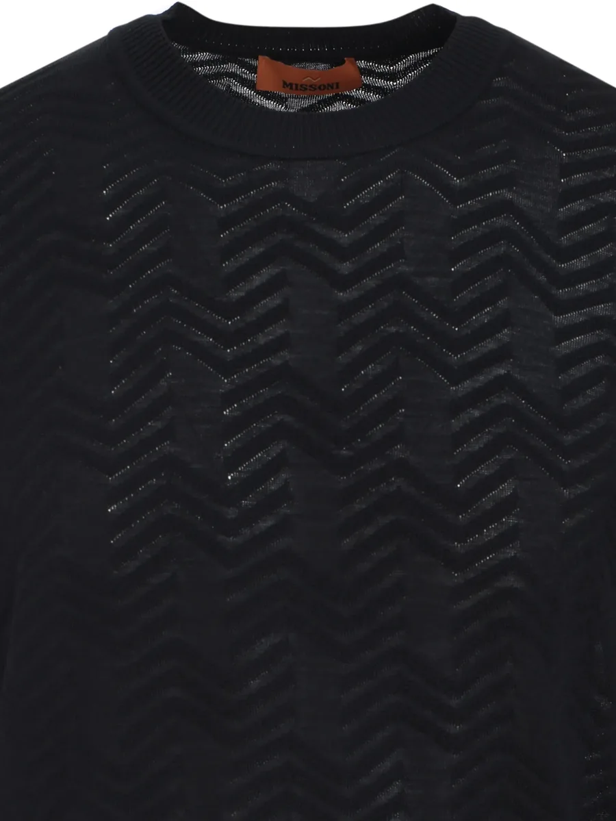 chevron-knit sweater 6