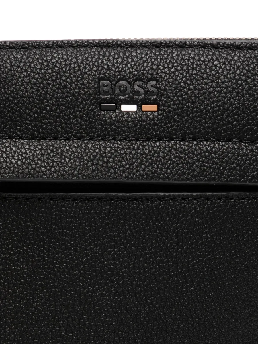 logo-debossed messenger bag 4