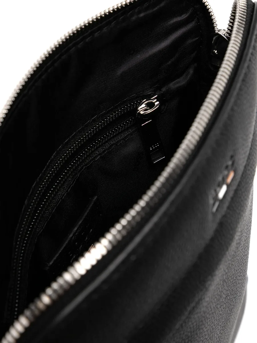 logo-debossed messenger bag 5