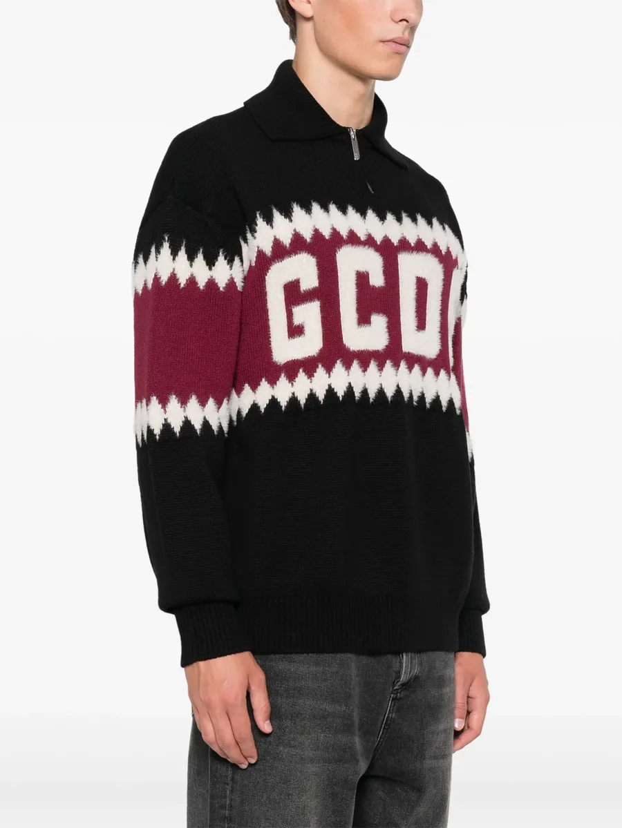 logo-intarsia sweater 6