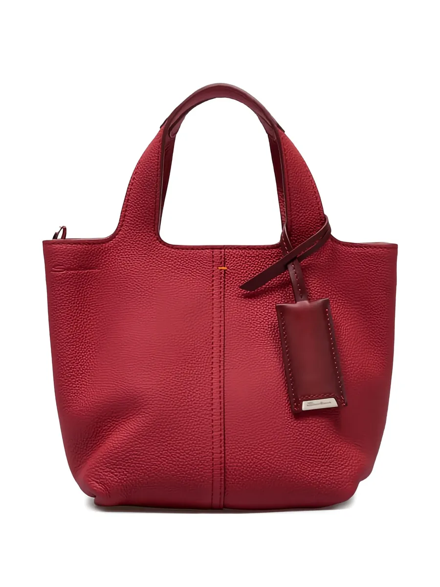 leather top-handle tote bag 2