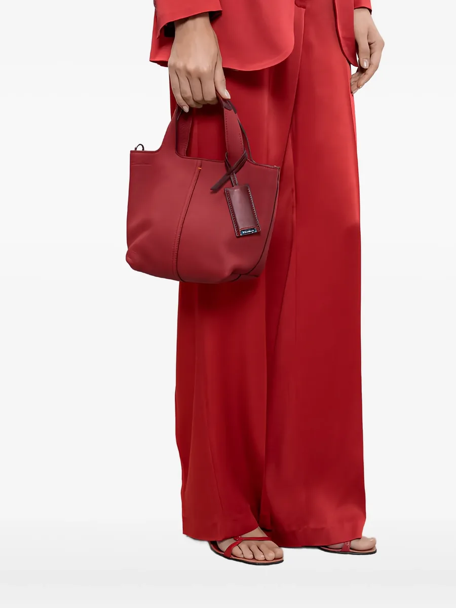 leather top-handle tote bag 4