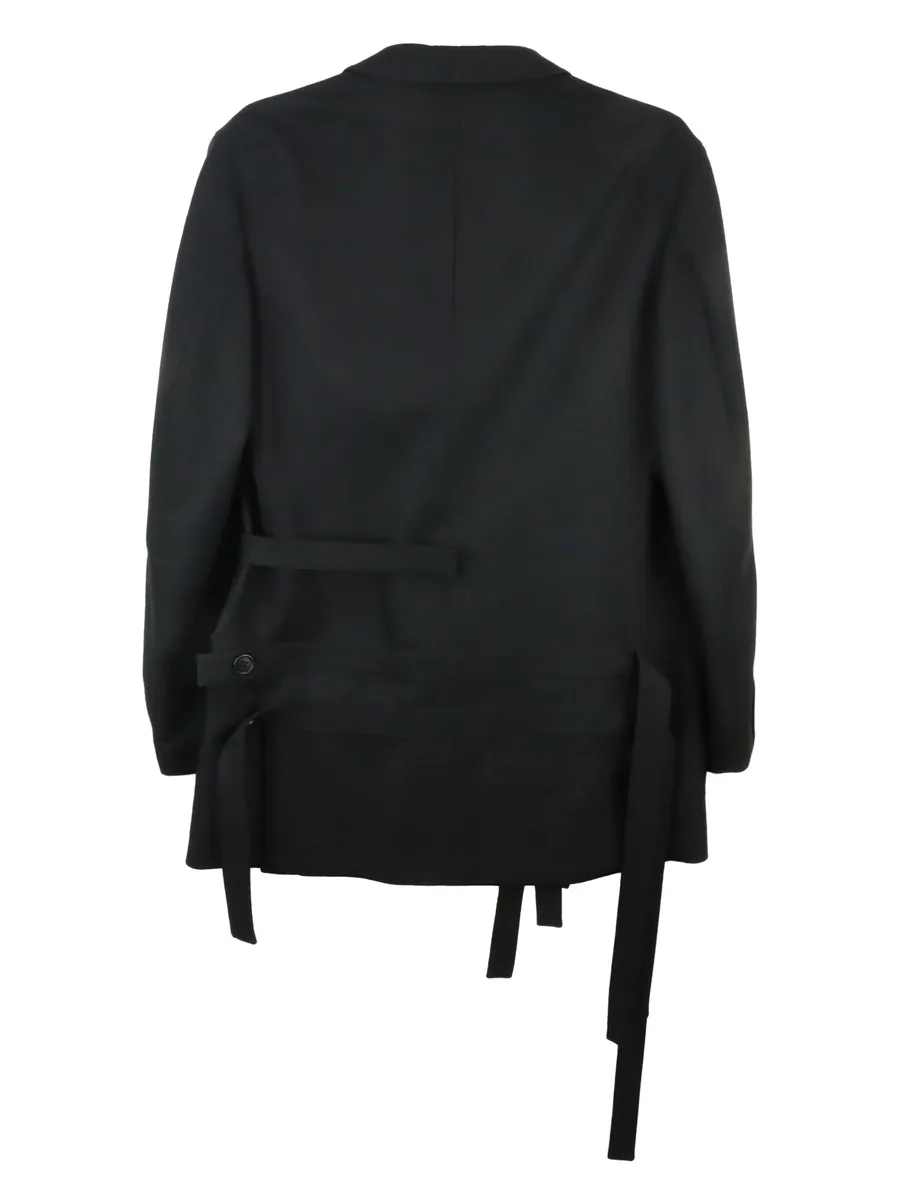 Worsted Tasmania belted wool blazer 4