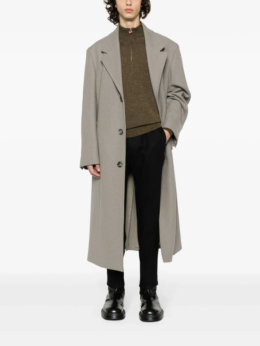 high-neck mélange-effect jumper 3