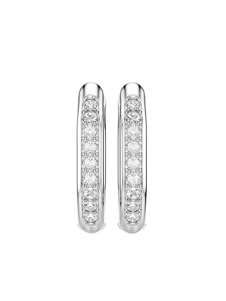 hexagon-cut crystal earrings 1