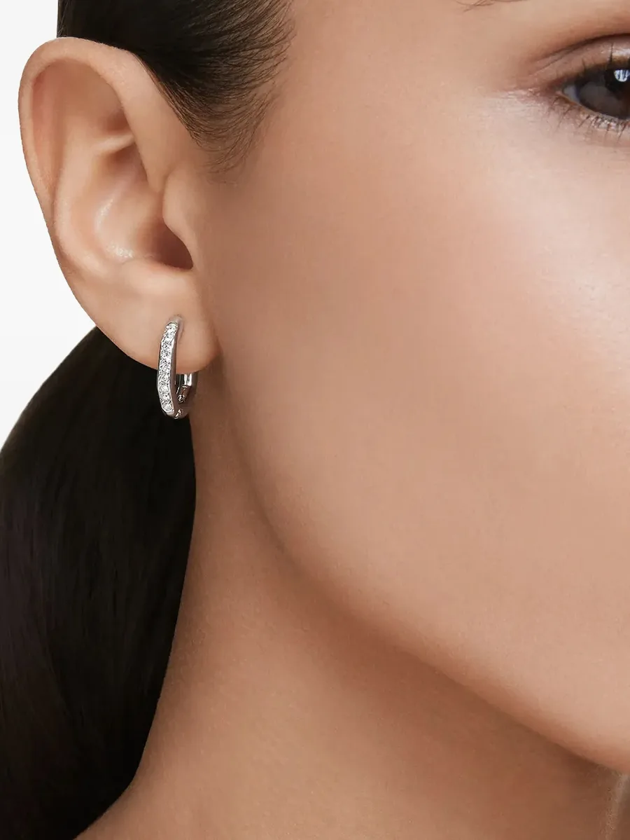 hexagon-cut crystal earrings 2