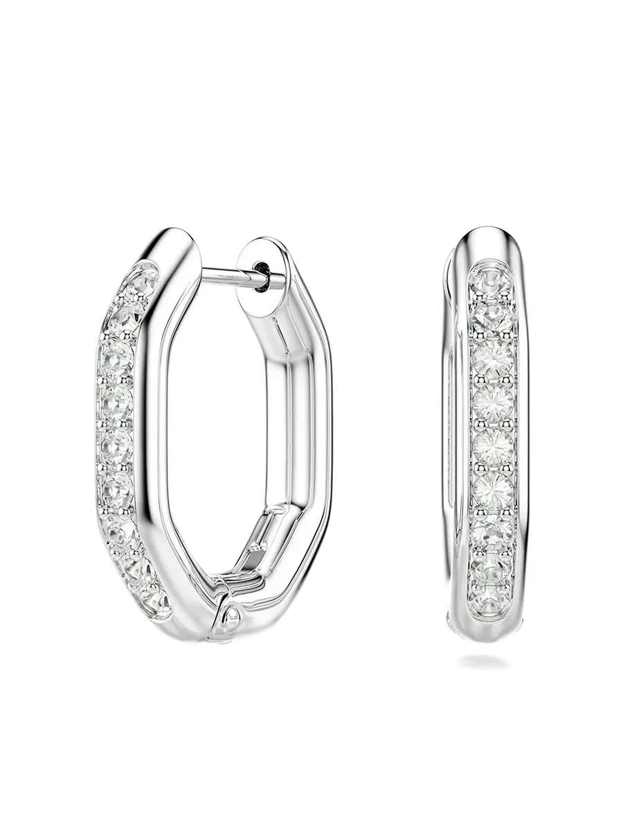 hexagon-cut crystal earrings 4