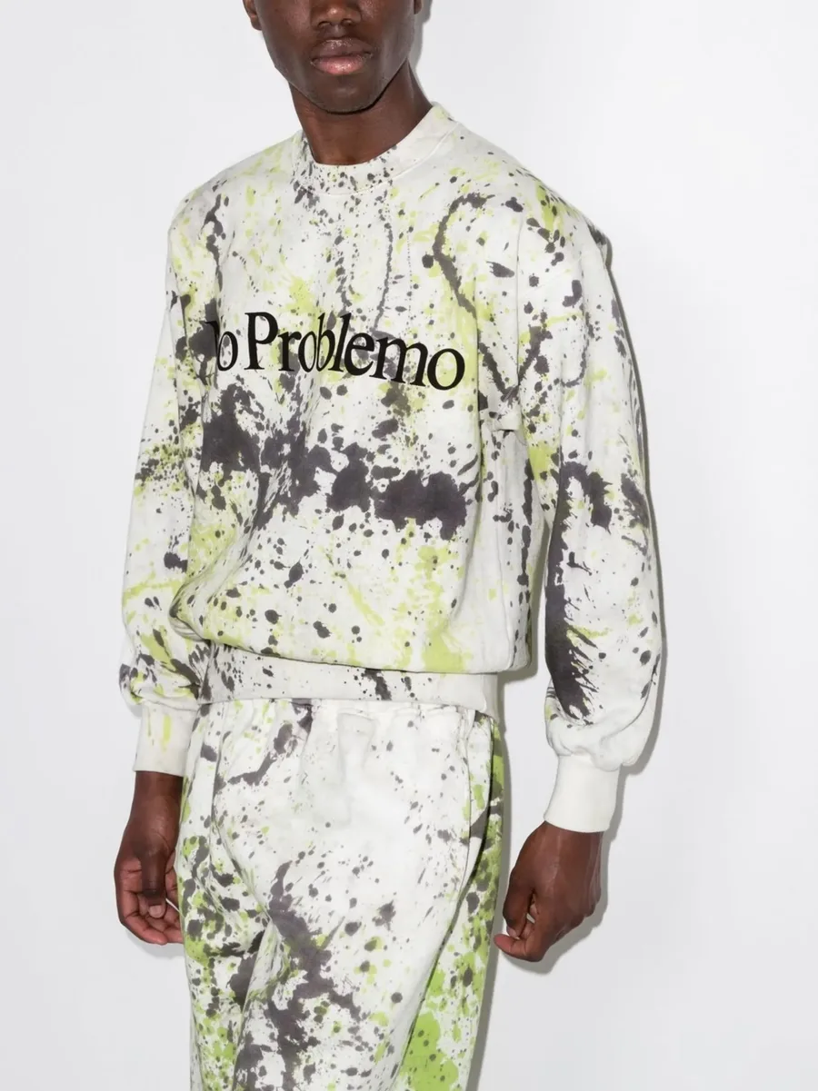 No Problemo paint-print sweatshirt 4