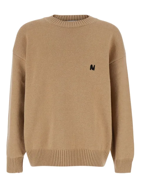 logo-embroidered crew-neck sweater