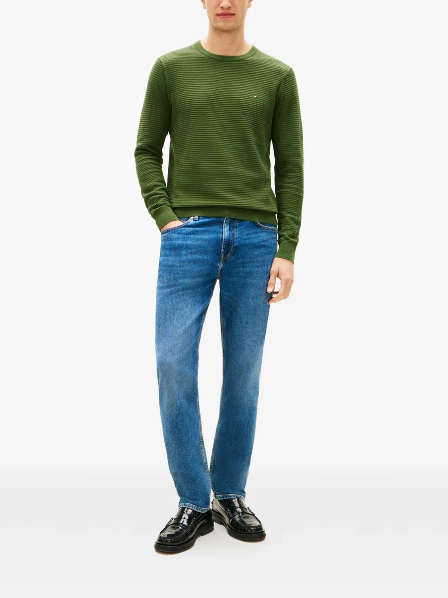 textured crewneck jumper 4