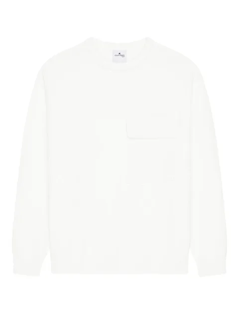 chest-pocket crew-neck sweater