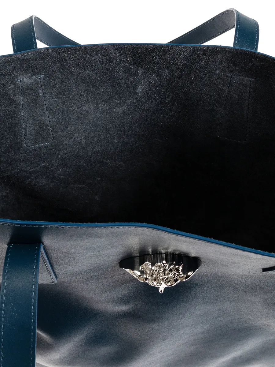 La Medusa leather tote bag 4