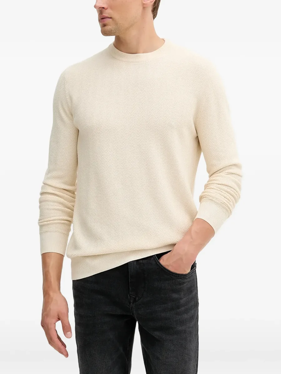 crew-neck knit sweater 2