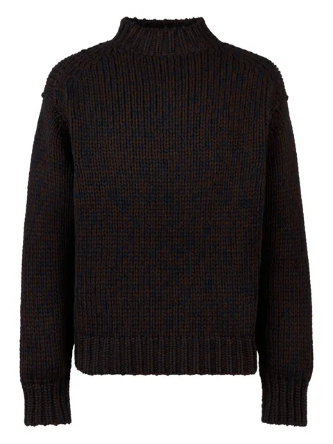 high-neck sweater