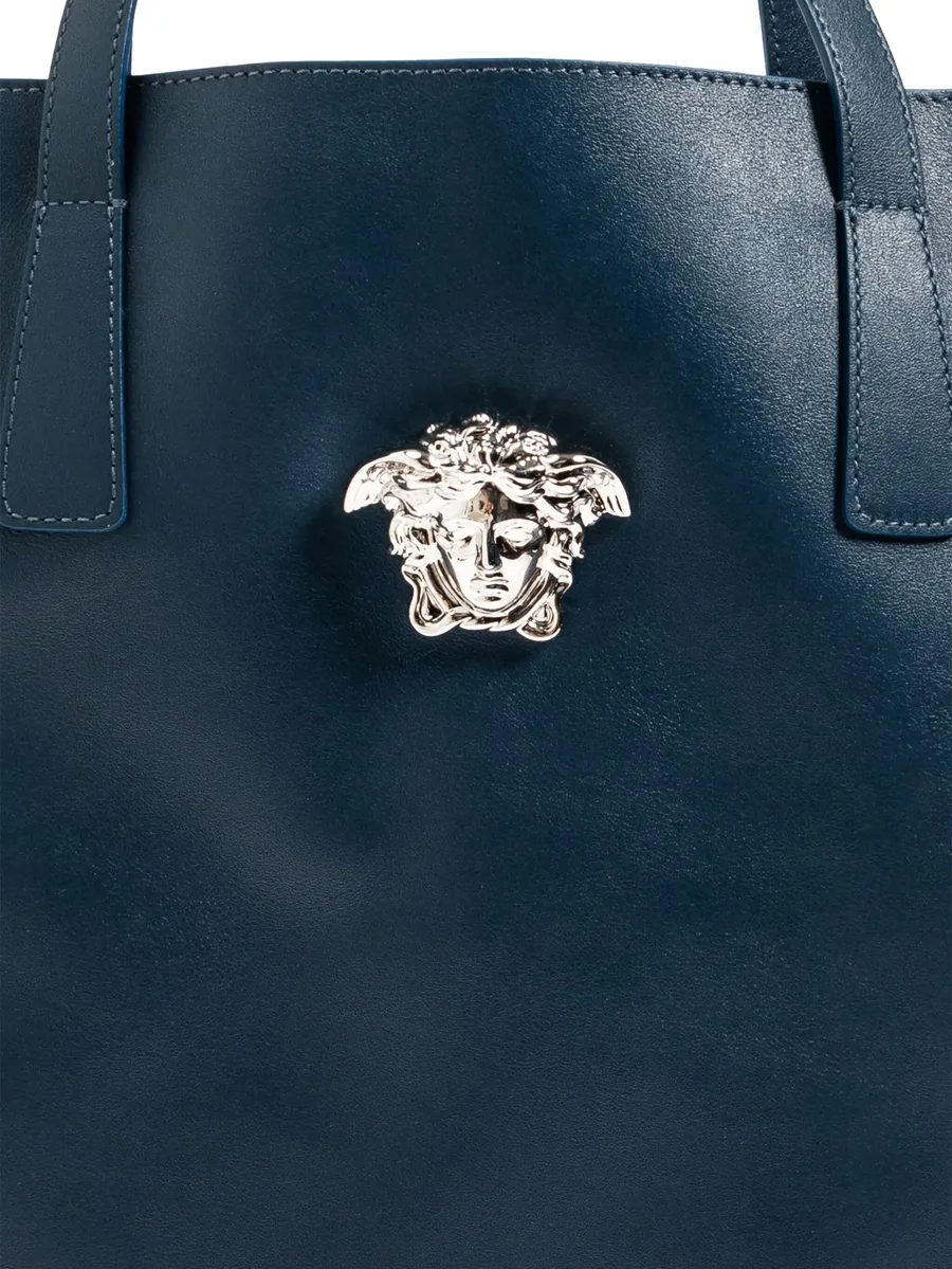 La Medusa leather tote bag 5