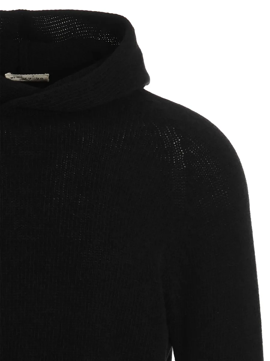hooded side-split sweater 8