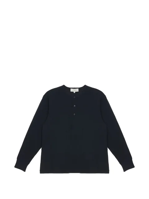 футболка Henley с длинными рукавами