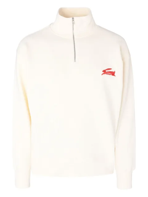 rabbit-detail zip  sweater