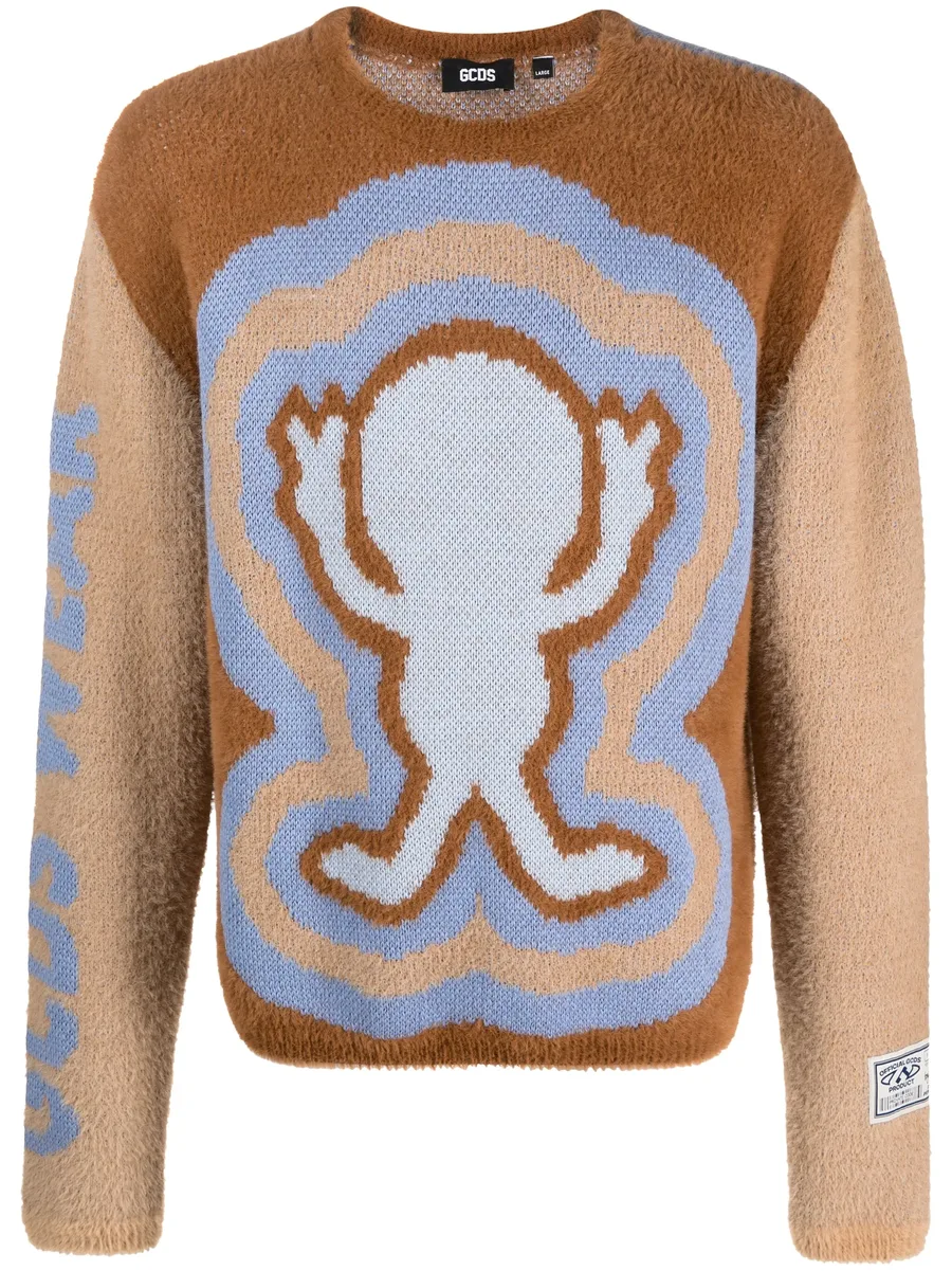 Wirdo Win Hairy jacquard jumper 2