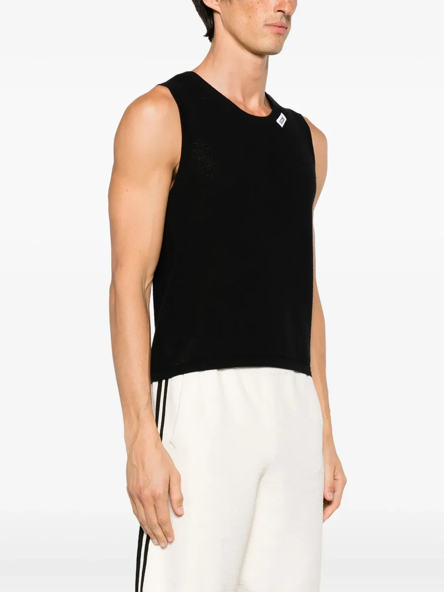 waffle-knit sleeveless jumper 6