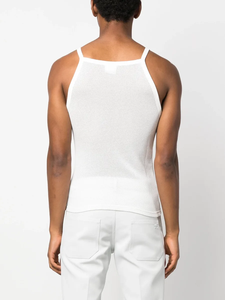 Bumpy Contrast mesh tank top 8