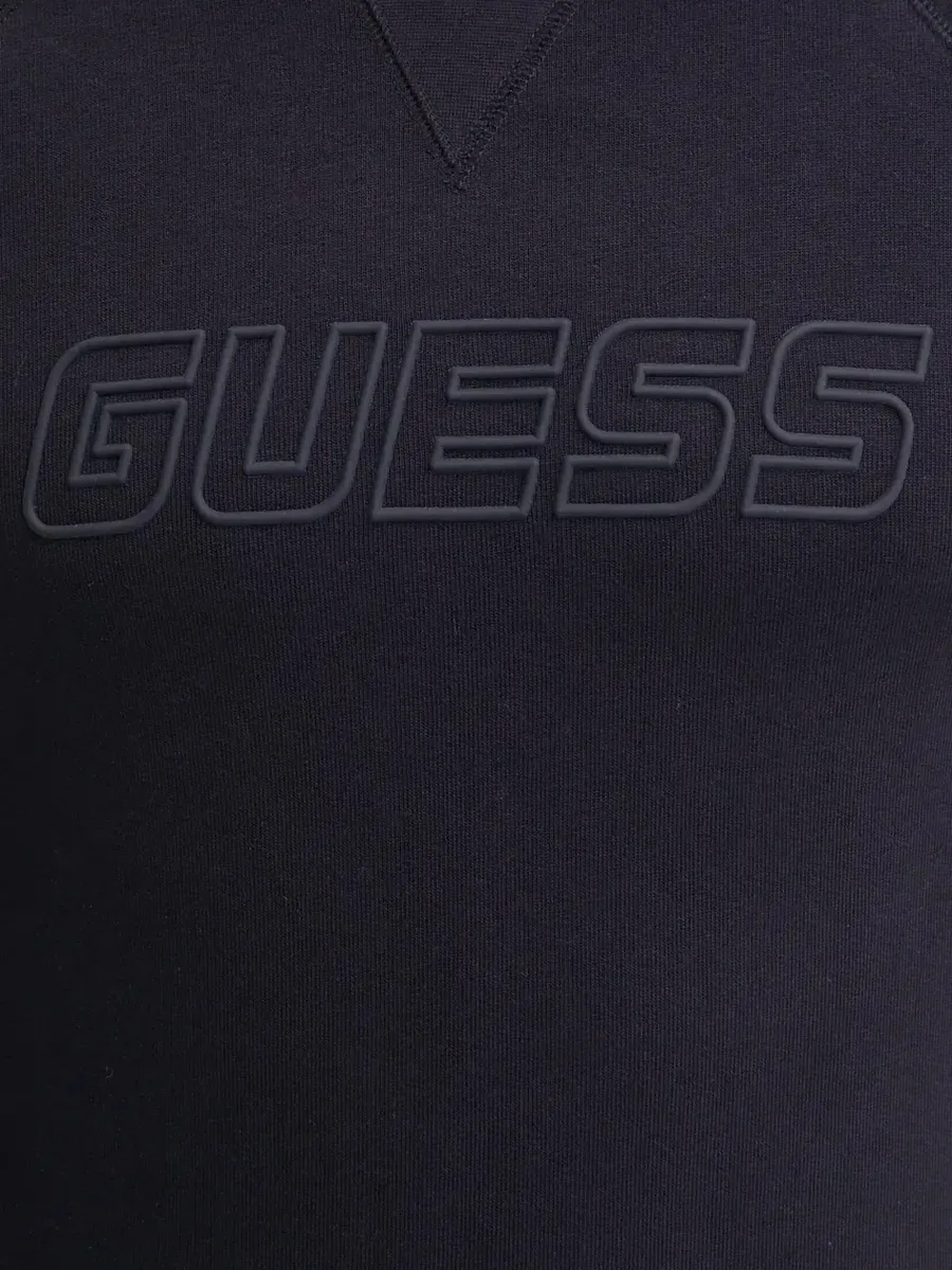 logo-embossed raglan-sleeve sweater 8