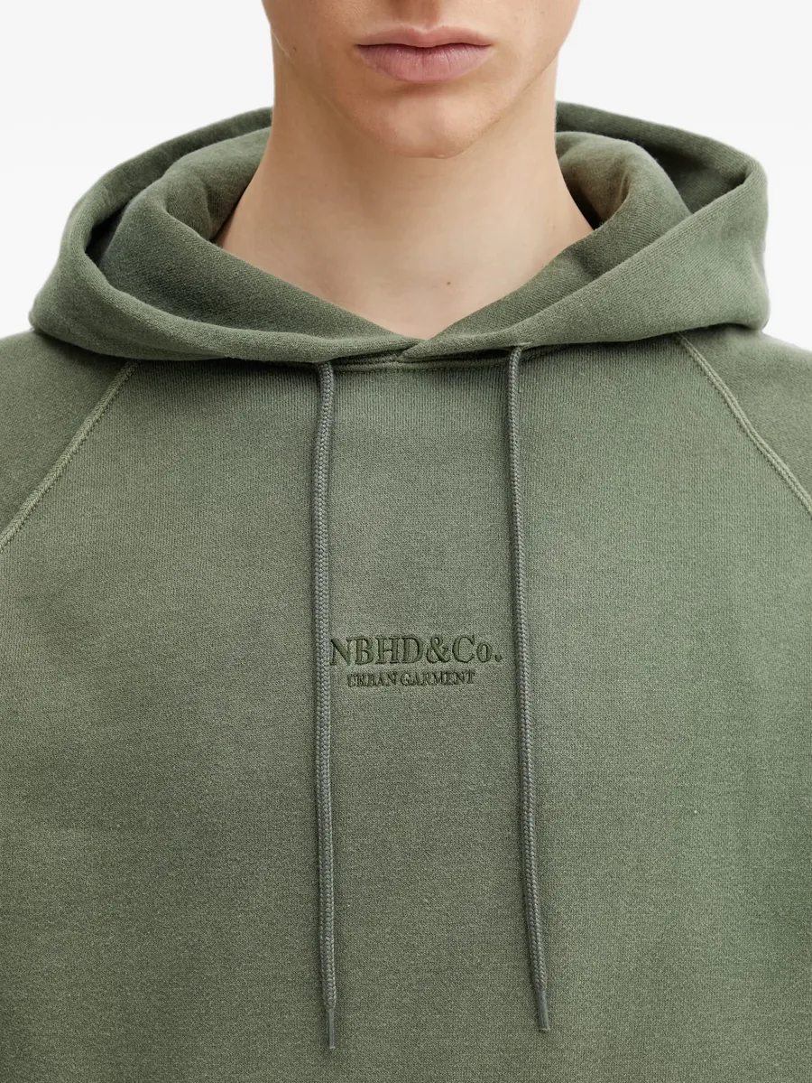 logo-embroidered hoodie 7