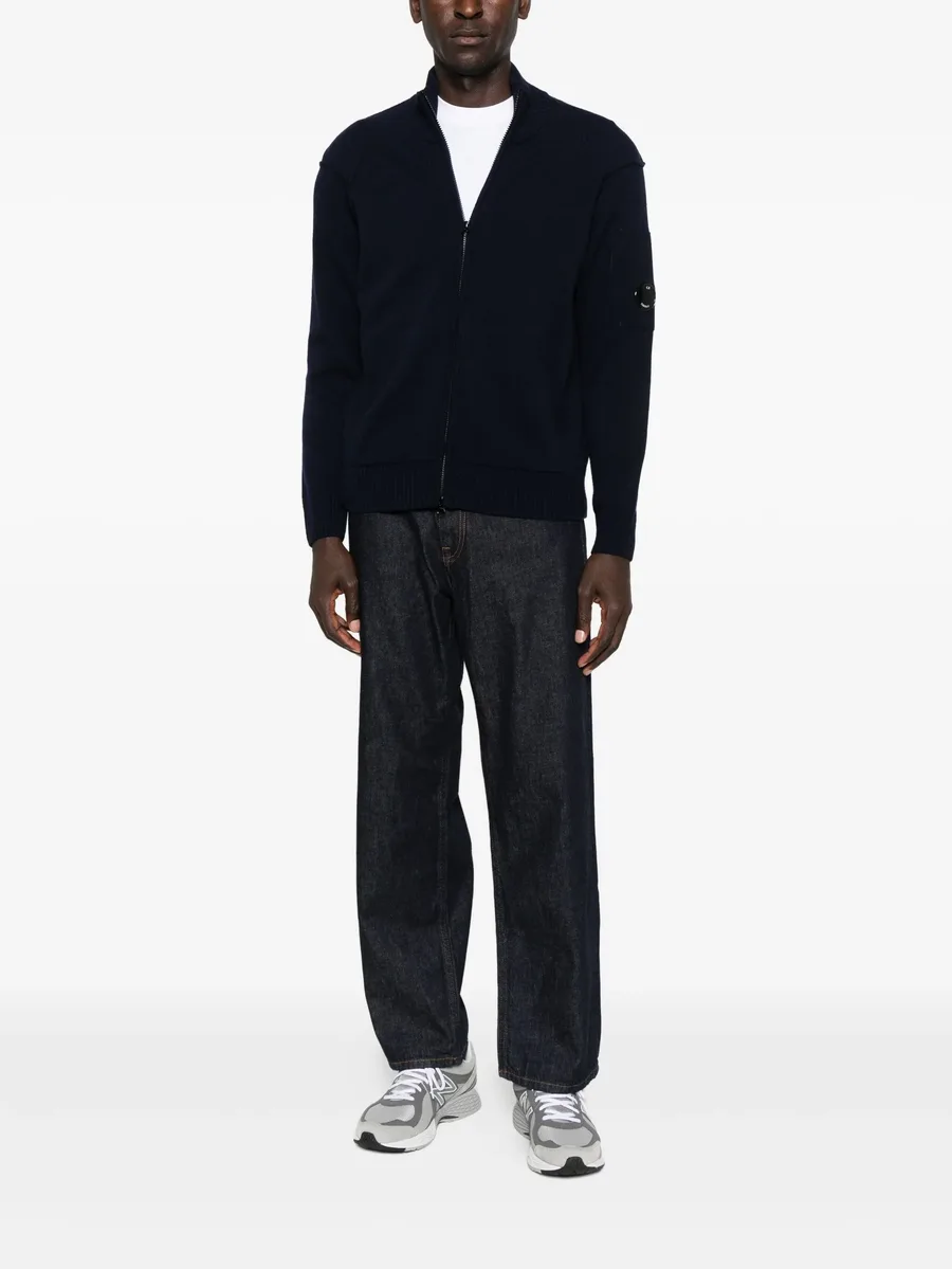 lambswool zip-front cardigan 4