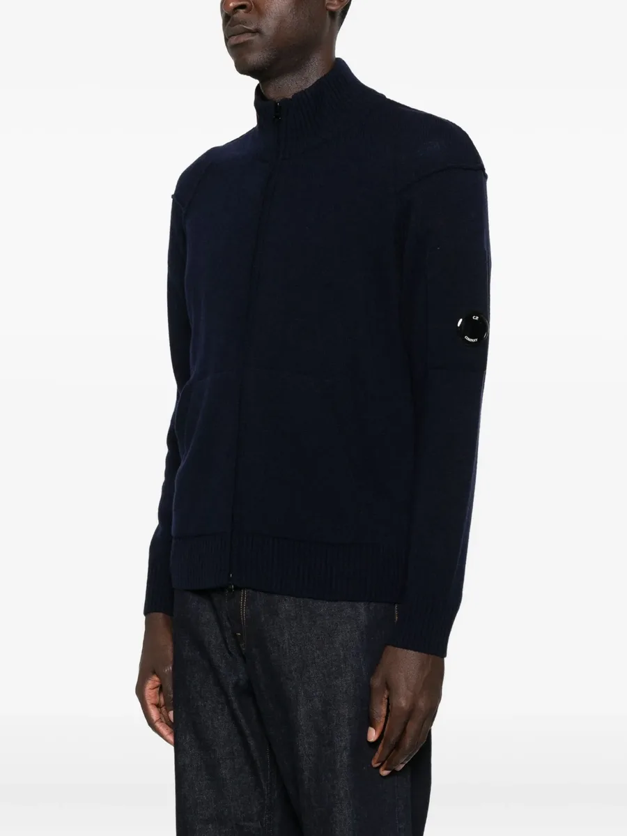 lambswool zip-front cardigan 6