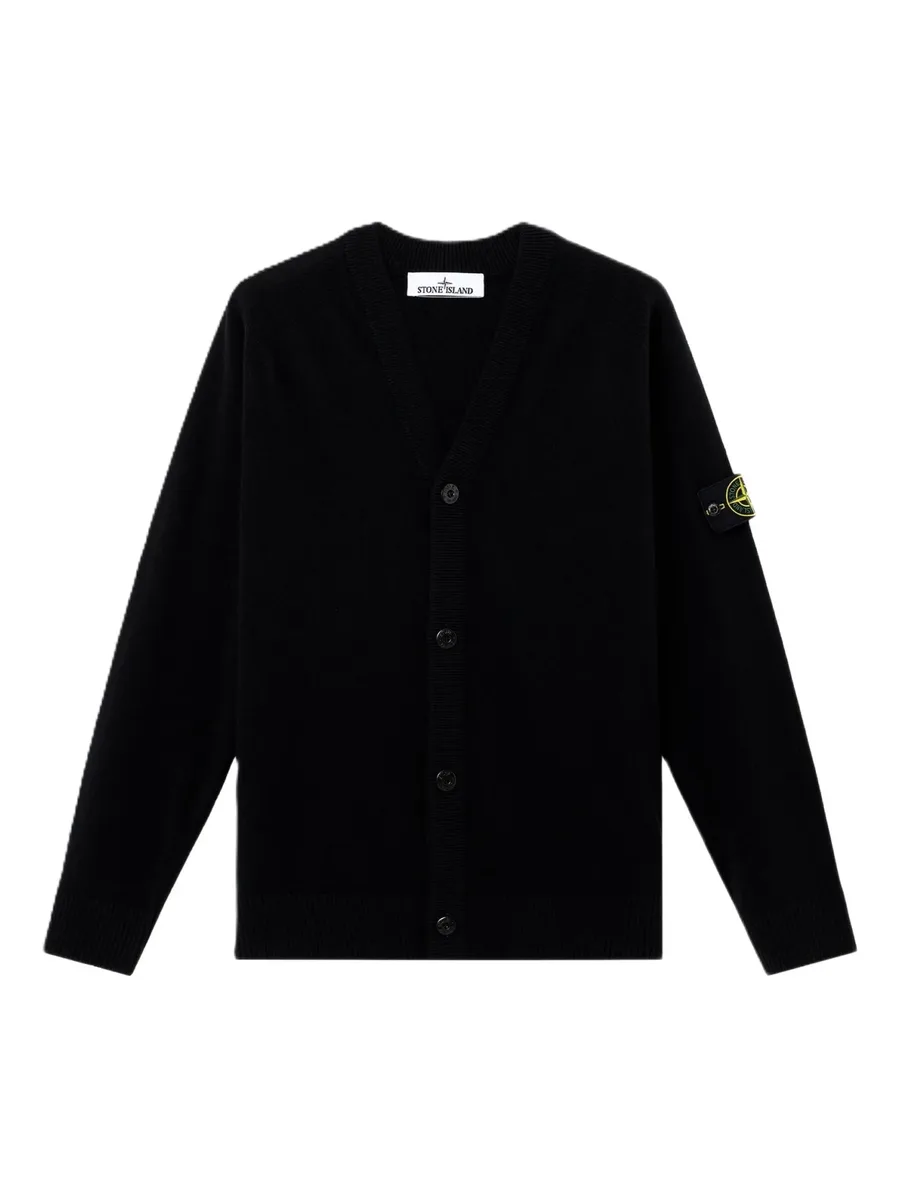 patch-pocket cardigan 1