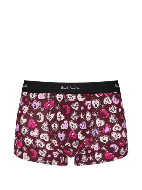 moon heart print boxers
