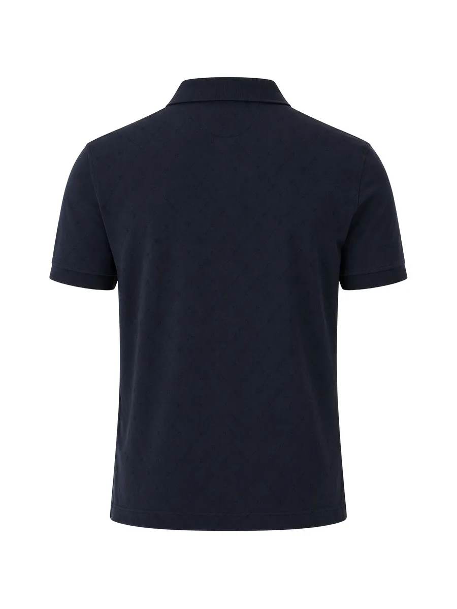 monogram-pattern short-sleeve polo shirt 4