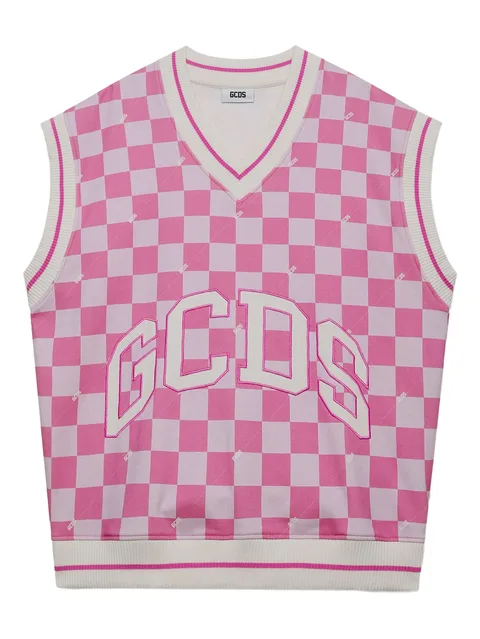 checked vest