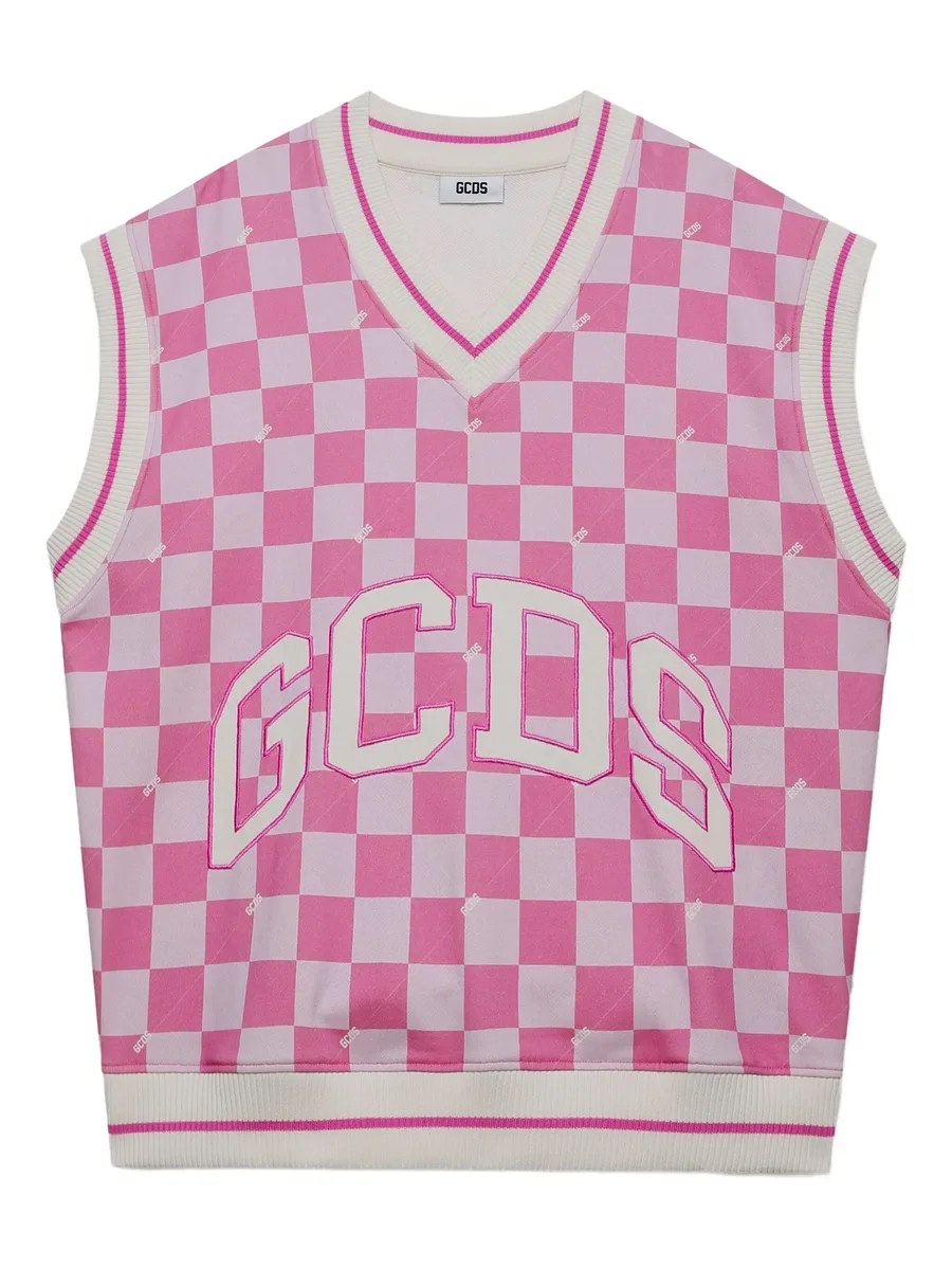 checked vest 1