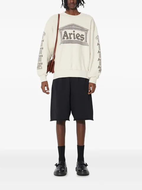 temple-print sweatshirt