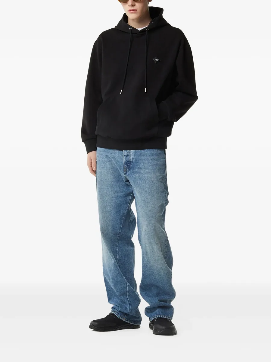 Essential Ponte logo-patch hoodie 4