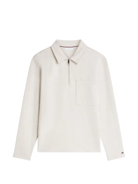 quarter-zip pocket sweater