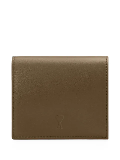 cowhide-leather bifold wallet with Ami de Coeur