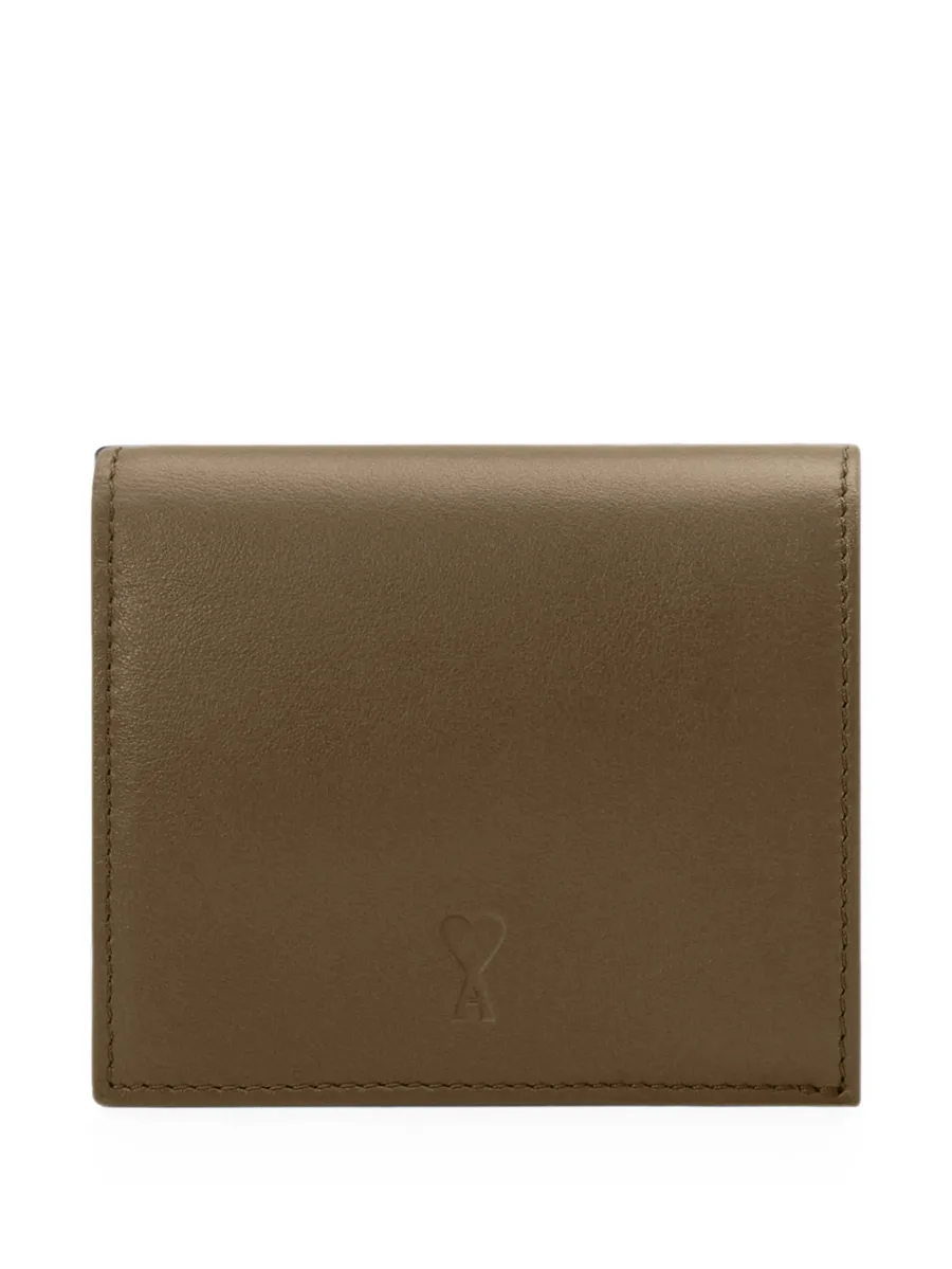 cowhide-leather bifold wallet with Ami de Coeur 2